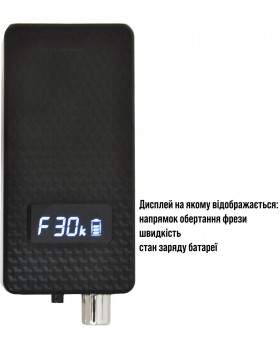 Фрезер для манікюру та корекції нігтів Renhe 1225 (чорний) акумуляторний фрезер на 30 000 об/хв-foto4