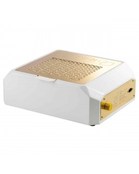 Професійна витяжка-пилосос для педикюру Teri Diamond White (решітка Gold) витяжки з фільтром HEPA