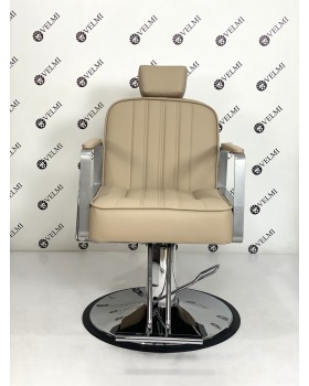 Перукарське чоловіче крісло Barber Bronx крісло з підголівником та підніжкою для Barbershop-foto3