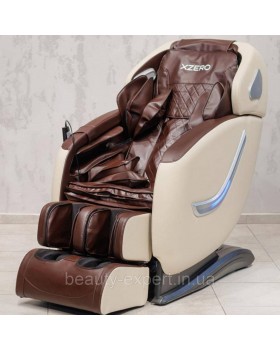 Массажное электрическое кресло XZERO Y9 SL Premium White+Brown кресло для отдыха с массажем Массажное электрическое кресло XZERO Y9 SL Premium White+Brown кресло для отдыха с массажем