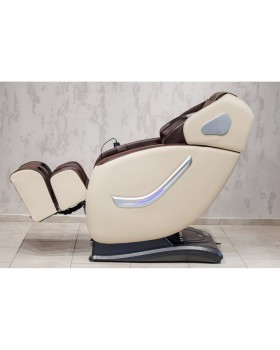 Массажное электрическое кресло XZERO Y9 SL Premium White+Brown кресло для отдыха с массажем-foto4