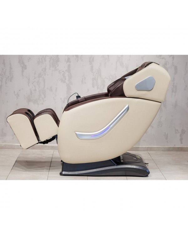 Масажне електричне крісло XZERO Y9 SL Premium White+Brown крісло для відпочинку з масажем Масажне електричне крісло XZERO Y9 SL Premium White+Brown крісло для відпочинку з масажем