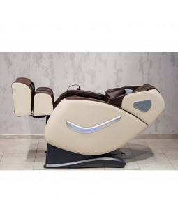 Массажное электрическое кресло XZERO Y9 SL Premium White+Brown кресло для отдыха с массажем-foto6