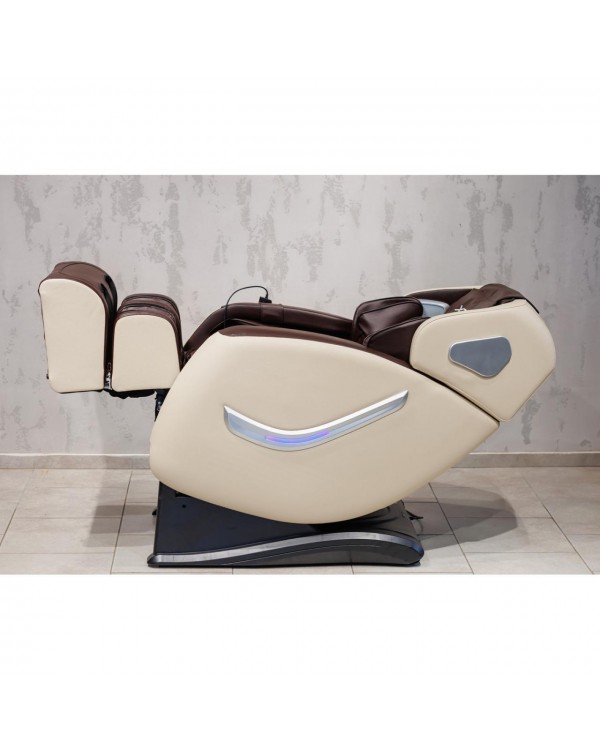 Масажне електричне крісло XZERO Y9 SL Premium White+Brown крісло для відпочинку з масажем Масажне електричне крісло XZERO Y9 SL Premium White+Brown крісло для відпочинку з масажем