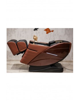Крісло масажне Manzoku Credo 3D Brown крісло для відпочинку з масажем ІЧ обігрів спини-foto5