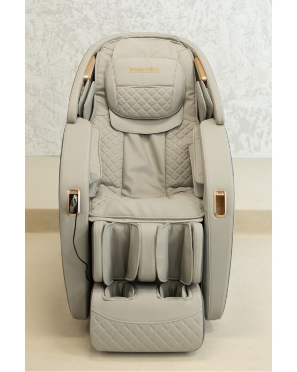 Масажне крісло Manzoku Sakura  Gray крісло з масажем 9 масажних технік