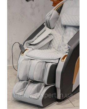 Кресло массажное Manzoku Aqua Gray для комфортного отдыха с массажем для веса пользователя до 130 кг-foto8