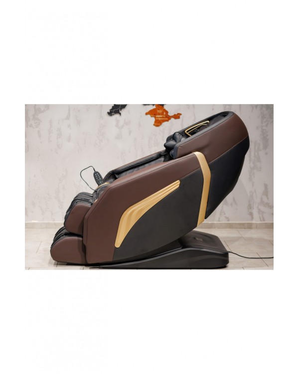 Масажне крісло Manzoku Aqua Brown розкладне крісло з масажем з функцією Zero-Gravity Масажне крісло Manzoku Aqua Brown розкладне крісло з масажем з функцією Zero-Gravity