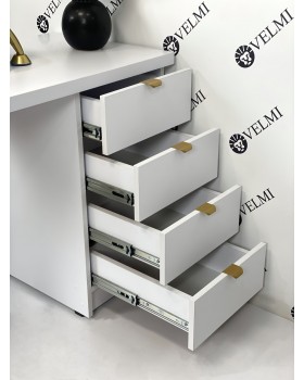 Однотумбовий манікюрний стіл MELISA Loft стіл для манікюрного кабінету VM160-foto5