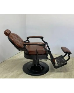 Професійне перукарське крісло для барбершопу Midnight Monarch Vintage Black&Brown (гідравліка)-foto5