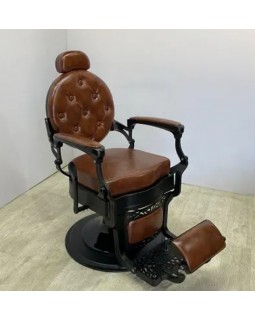 Професійне перукарське крісло для барбершопу Midnight Monarch Vintage Black&Brown (гідравліка)-foto6