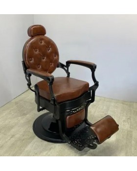 Професійне перукарське крісло для барбершопу Midnight Monarch Vintage Black&Brown (гідравліка)-foto7