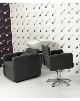 Парикмахерская мебель Комплект Polo Premium 2в1: мойка парикмахерская и кресло-foto4