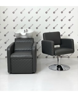 Комплект парикмахерской мебели Polo Premium 2в1 (кресло парикмахера и кресло-мойка парикмахерская) Комплект парикмахерской мебели Polo Premium 2в1 (кресло парикмахера и кресло-мойка парикмахерская)