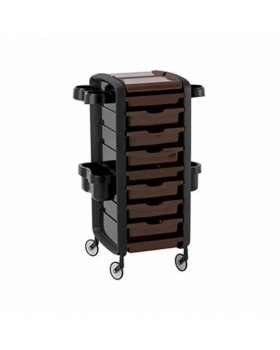 Перукарський візок ELOGY BARBER (Італія) – візок для інструментів майстра салону краси Чорний/Капучіно Перукарський візок ELOGY BARBER (Італія) – візок для інструментів майстра салону краси Чорний/Капучіно