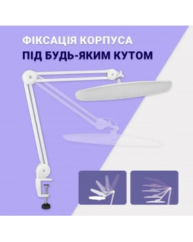 Настільна яскрава LED лампа 40 Вт для манікюру для нарощування вій з регулюванням яскравості мод. LED-1 DS-foto3