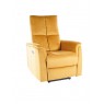 Розкладне крісло-реклайнер NEPTUN VELVET Карі BL.68 з електроприводом - комфорт для відпочинку вдома