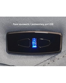 Электрокресло-реклайнер NEPTUN VELVET с USB и велюром синего цвета BL.86 комфорт для зоны отдыха-foto4
