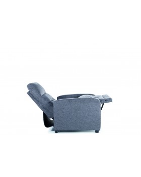 Крісло OTUS VELVET Сіре BL.14 зручне розкладне крісло з механізмом реклайнера для дому та зони відпочинку-foto3
