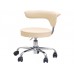 Стілець зі спинкою для майстра педикюру мод. 325 Бежевий педикюрний стільчик зі спинкою для салону краси