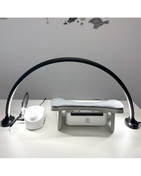 Професійна аркова лампа Arch Beauty Desk Lamp 9100 - 30 Вт, сенсор, 3 режими світла Професійна аркова лампа Arch Beauty Desk Lamp 9100 - 30 Вт, сенсор, 3 режими світла