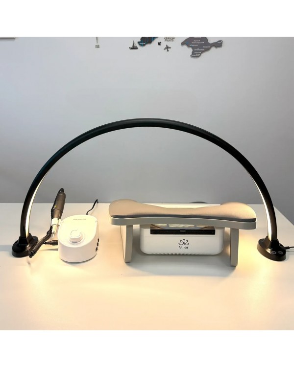 Професійна аркова лампа Arch Beauty Desk Lamp 9100 - 30 Вт, сенсор, 3 режими світла Професійна аркова лампа Arch Beauty Desk Lamp 9100 - 30 Вт, сенсор, 3 режими світла