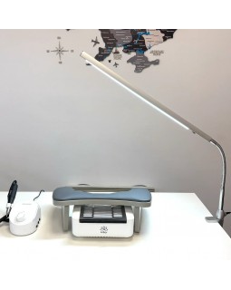 Поворотная LED-лампа Flexi-Arm 6028 с зажимом, 8 Вт для мастеров косметологов студентов офиса-foto3