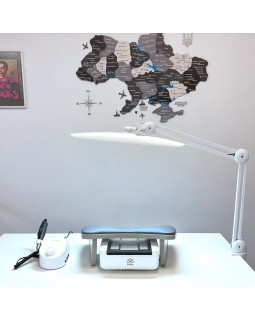 Профессиональная настольная LED-лампа MegaLED Desk Lamp, 15 Вт для маникюра работы учебы фото и видео-foto5