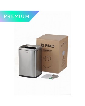 Корзина для мусора 20 л напольная/настенная из нержавеющей стали Rixo Solido WB020S-foto7