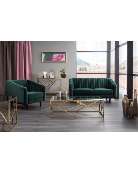 Крісло для клієнтів ASPREY 1 VELVET BL.78 ніжки венге Широке м'яке крісло для зони очікування-foto6