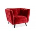 М'яке крісло для клієнтів CASTELLO 1 VELVET BL.59 крісло очікування для кабінету офісу салону