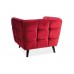 М'яке крісло для клієнтів CASTELLO 1 VELVET BL.59 крісло очікування для кабінету офісу салону