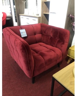 М'яке крісло для клієнтів CASTELLO 1 VELVET BL.59 крісло очікування для кабінету офісу салону-foto4