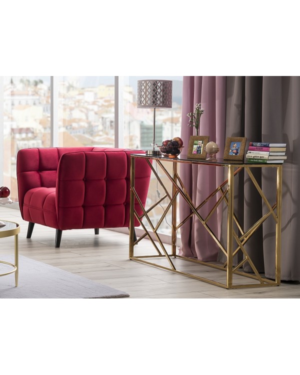 М'яке крісло для клієнтів CASTELLO 1 VELVET BL.59 крісло очікування для кабінету офісу салону