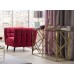 М'яке крісло для клієнтів CASTELLO 1 VELVET BL.59 крісло очікування для кабінету офісу салону