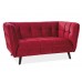 Сучасний диван для очікування CASTELLO 2 VELVET BL.59 з ніжками венге двомісний для клієнтів Сучасний диван для очікування CASTELLO 2 VELVET BL.59 з ніжками венге двомісний для клієнтів