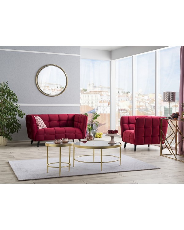 Сучасний диван для очікування CASTELLO 2 VELVET BL.59 з ніжками венге двомісний для клієнтів Сучасний диван для очікування CASTELLO 2 VELVET BL.59 з ніжками венге двомісний для клієнтів