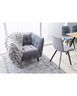 Широкое мягкое кресло CASTELLO 1 VELVET BL.14 с деревянными ножками для кабинета и лаунж-зоны-foto5