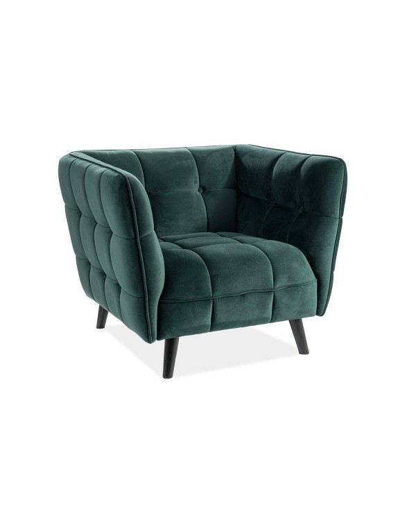 Крісло очікування клієнтів CASTELLO 1 VELVET BL.78 м'які крісла для переговорної та зони відпочинку Крісло очікування клієнтів CASTELLO 1 VELVET BL.78 м'які крісла для переговорної та зони відпочинку
