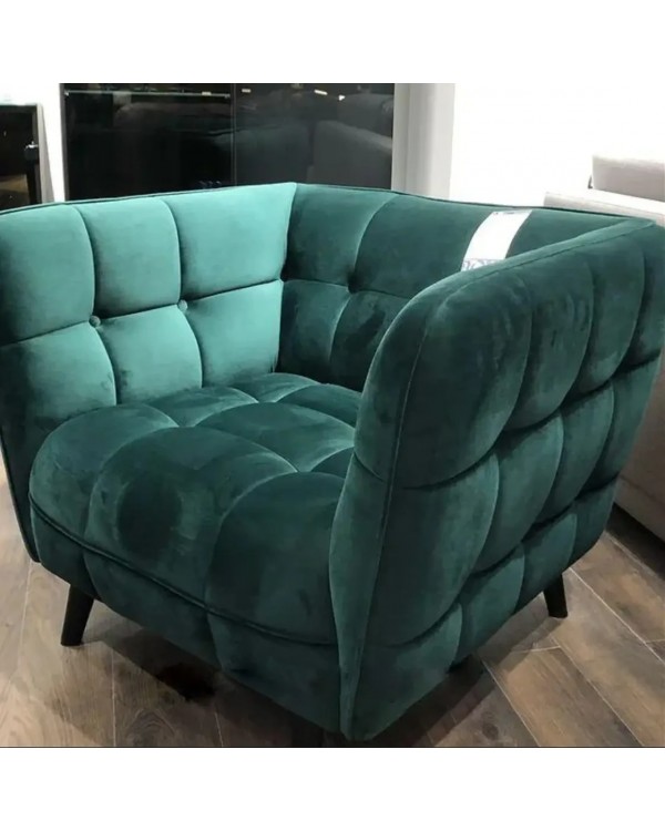 Крісло очікування клієнтів CASTELLO 1 VELVET BL.78 м'які крісла для переговорної та зони відпочинку Крісло очікування клієнтів CASTELLO 1 VELVET BL.78 м'які крісла для переговорної та зони відпочинку