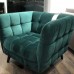 Крісло очікування клієнтів CASTELLO 1 VELVET BL.78 м'які крісла для переговорної та зони відпочинку Крісло очікування клієнтів CASTELLO 1 VELVET BL.78 м'які крісла для переговорної та зони відпочинку
