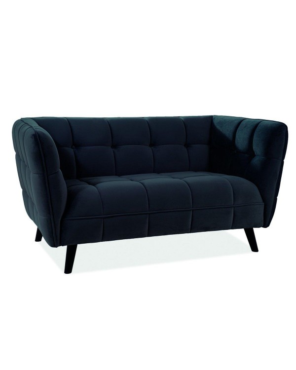 Диван для кабінету CASTELLO 2 VELVET BL.19 двомісний диван для клієнтів та гостей
