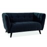 Диван для кабінету CASTELLO 2 VELVET BL.19 двомісний диван для клієнтів та гостей