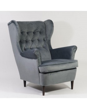 М'яке крісло Harry Velvet BL.14 комфортне крісло з високою спинкою для вітальні кабінету або студії краси-foto3