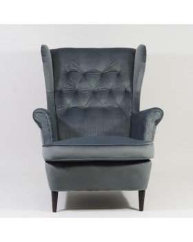 М'яке крісло Harry Velvet BL.14 комфортне крісло з високою спинкою для вітальні кабінету або студії краси-foto5