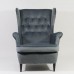 М'яке крісло Harry Velvet BL.14 комфортне крісло з високою спинкою для вітальні кабінету або студії краси М'яке крісло Harry Velvet BL.14 комфортне крісло з високою спинкою для вітальні кабінету або студії краси