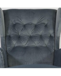 М'яке крісло Harry Velvet BL.14 комфортне крісло з високою спинкою для вітальні кабінету або студії краси-foto7
