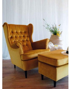 HARRY VELVET BL.68 - крісло з глибокою посадкою для читання та відпочинку-foto4