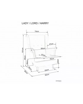 HARRY VELVET BL.68 - крісло з глибокою посадкою для читання та відпочинку-foto5