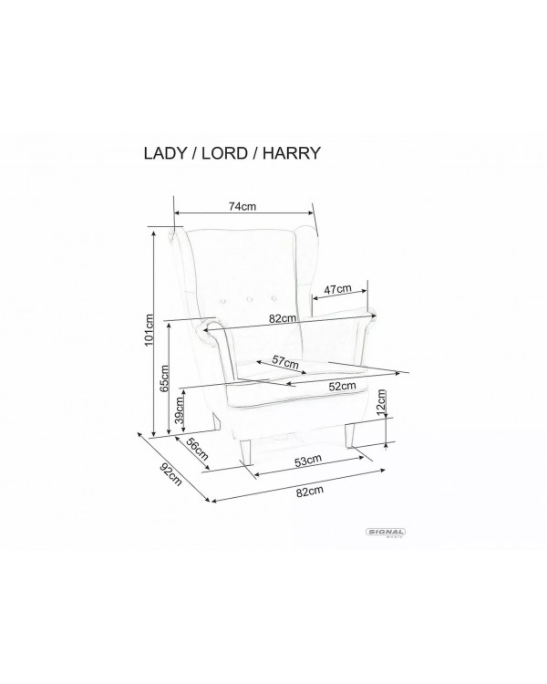 HARRY VELVET BL.68 - кресло с глубокой посадкой для чтения и отдыха HARRY VELVET BL.68 - кресло с глубокой посадкой для чтения и отдыха